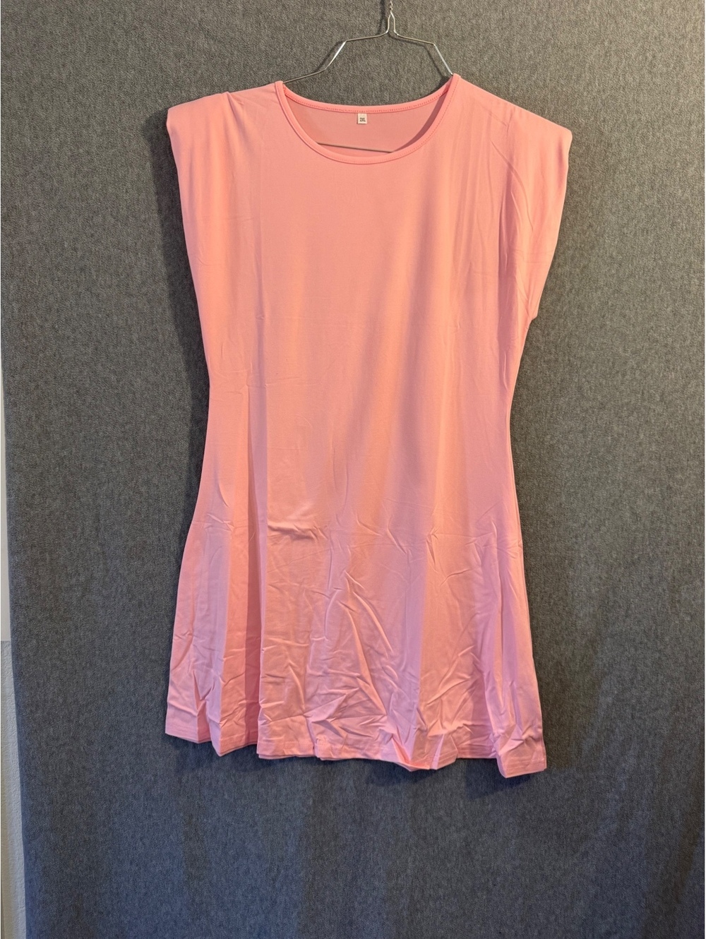 Pink Sleeveless Tunic Top
